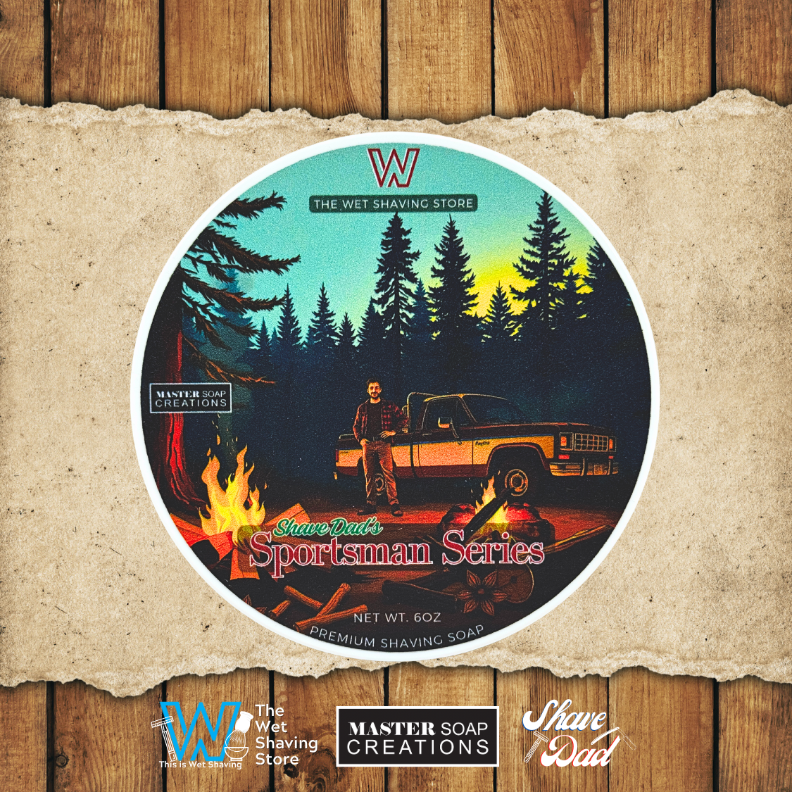 Shave Dad's Sportsman Series Premium Shaving Soap