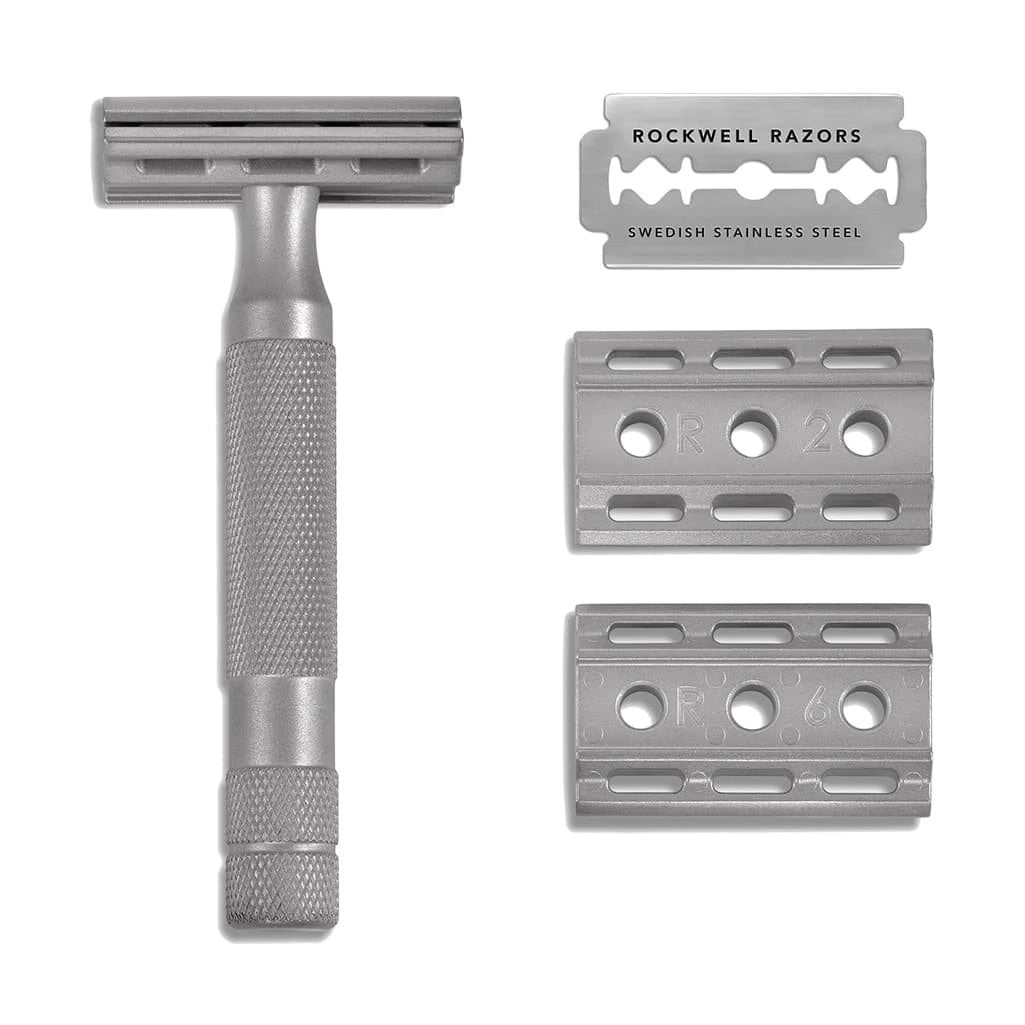 Rockwell 6S Adjustable Stainless Steel Double Edge Razor