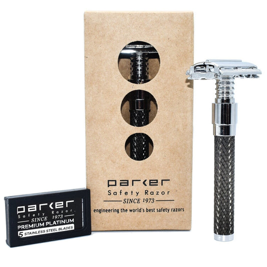 Parker 92R Butterfly Razor, Heavy Graphite Handle