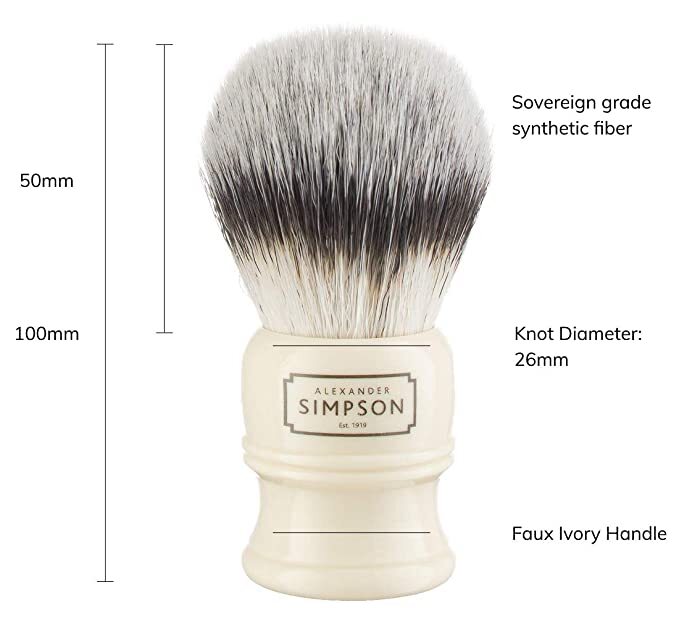 Simpsons Trafalgar T3, Synthetic Shaving Brush
