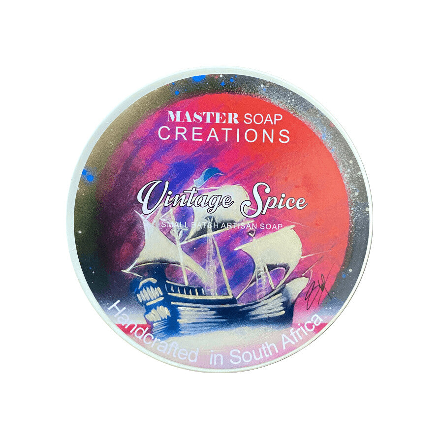 Master Soap Creations Vintage Spice Artisan Shaving Soap
