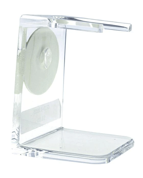 Shaving Brush Stand, Clear Acrylic, Standard Mouth