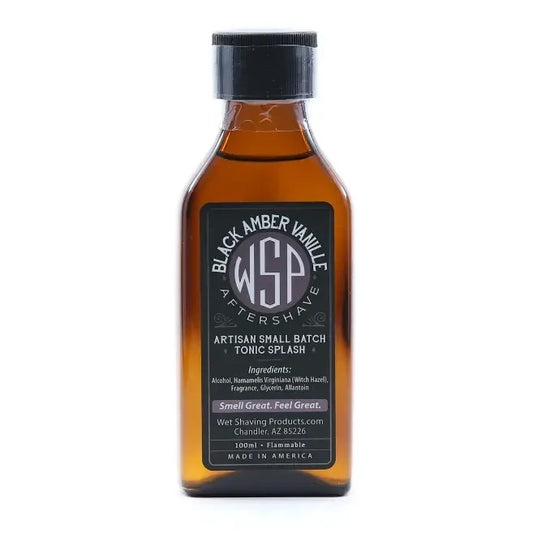 Wet Shaving Products Black Amber Vanille After Shave Tonic Splash
