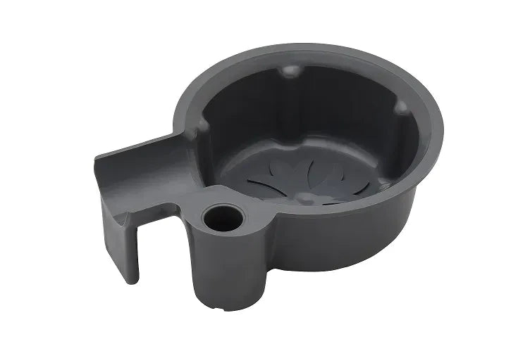 Plastic Shaving Lather Bowl, Traveling Lather Bowl, Bowl for Shaving with Razor and Brush Holder - Gray