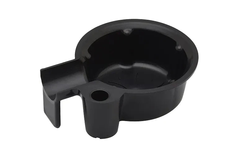 Plastic Shaving Lather Bowl, Traveling Lather Bowl, Bowl for Shaving with Razor and Brush Holder - Black