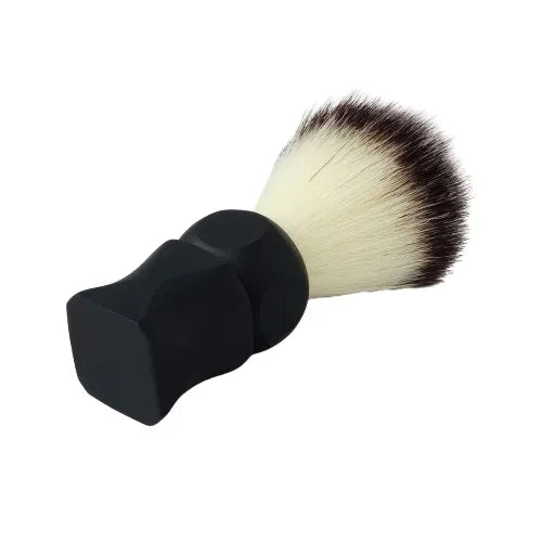 Pearl Shaving Synthetic Shaving Brush with Matt Black Geometric Handle, SBB-16