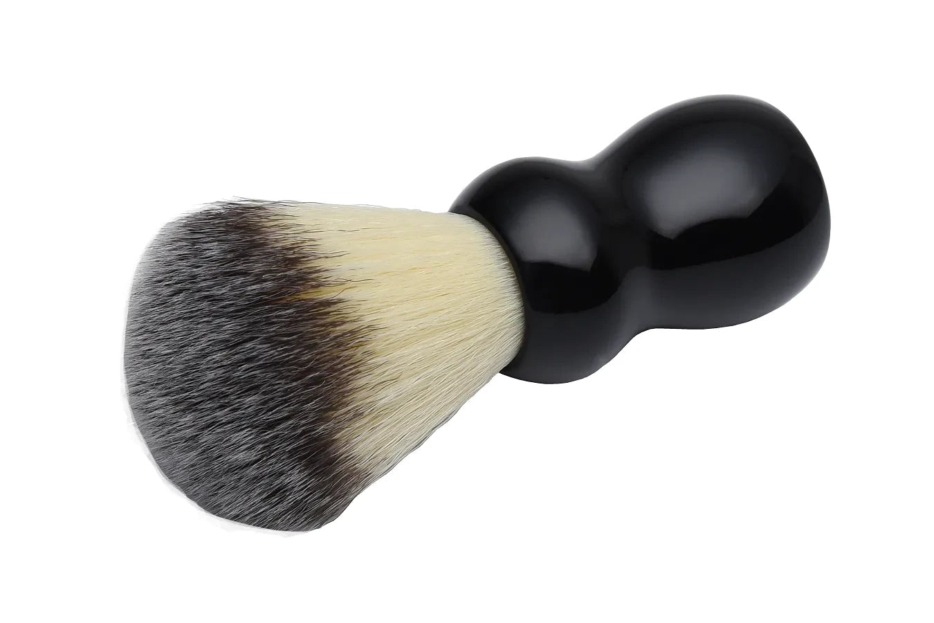 Pearl Shaving Synthetic Shaving Brush with Gloss Black Resin Handle, SSB-12