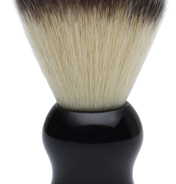 Pearl Shaving Synthetic Shaving Brush with Gloss Black Resin Handle, SSB-12