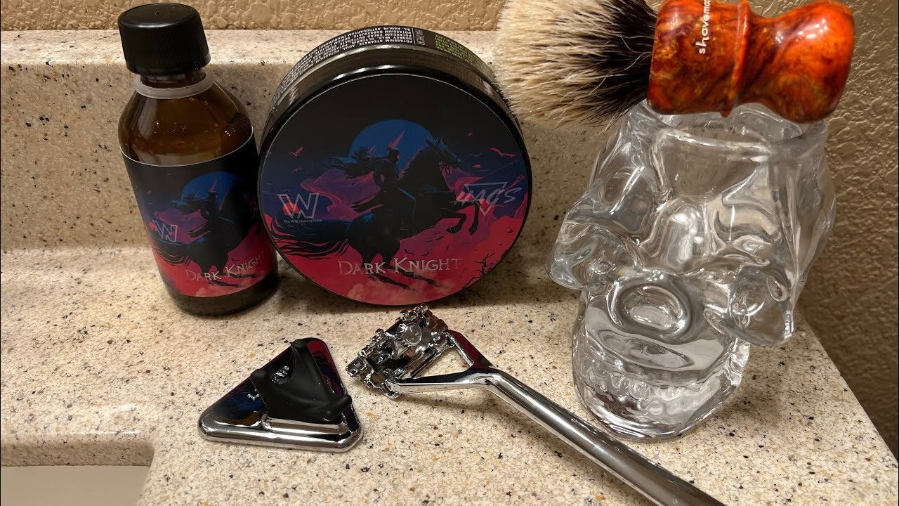 HAGS Dark Knight Artisan Shave Soap, HATHOR Base
