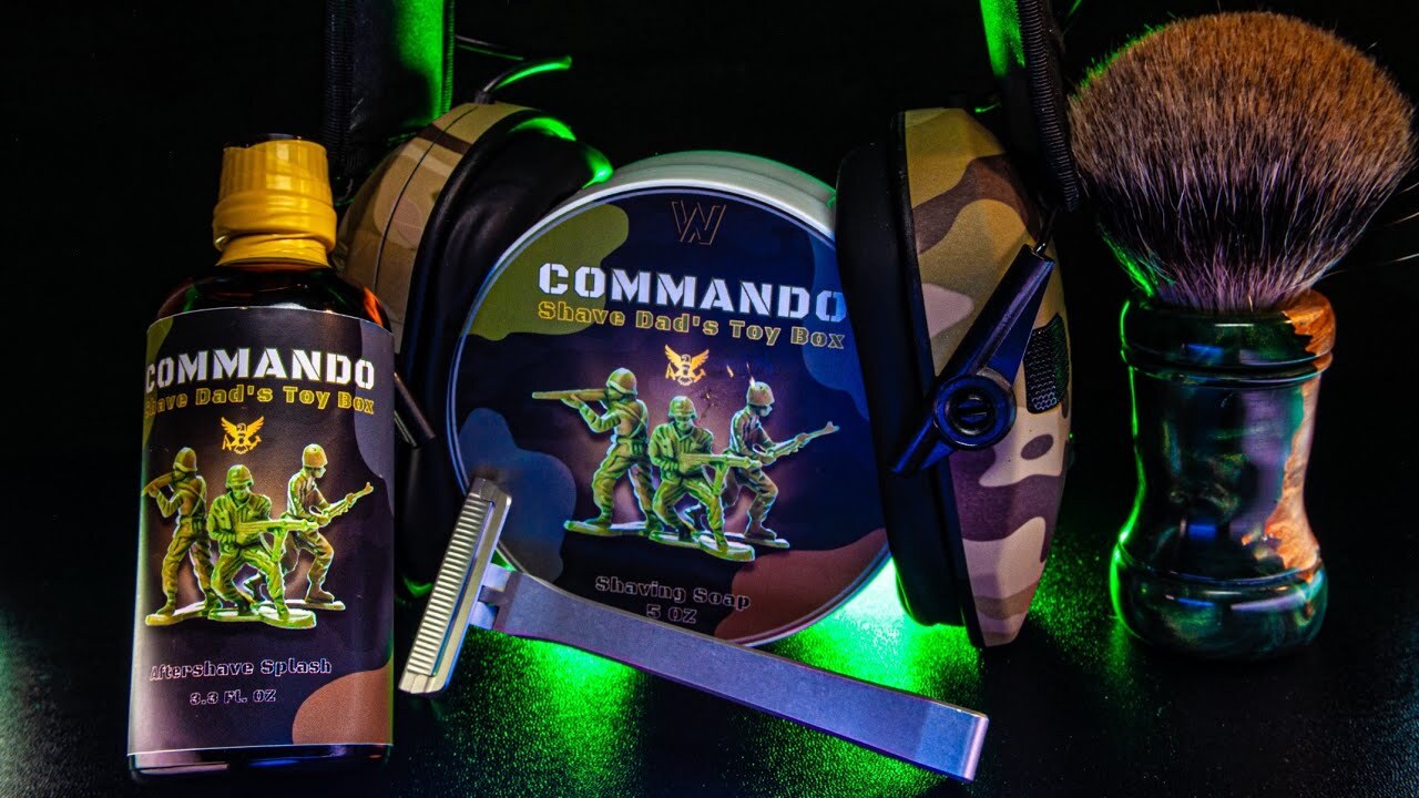 Shave Dad Commando Premium Artisan Shave Soap by Strike Gold Shave