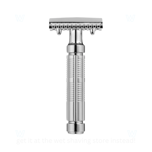 Fine Accoutrements DE5 Double Edge Safety Razor with 5 Feather Blades