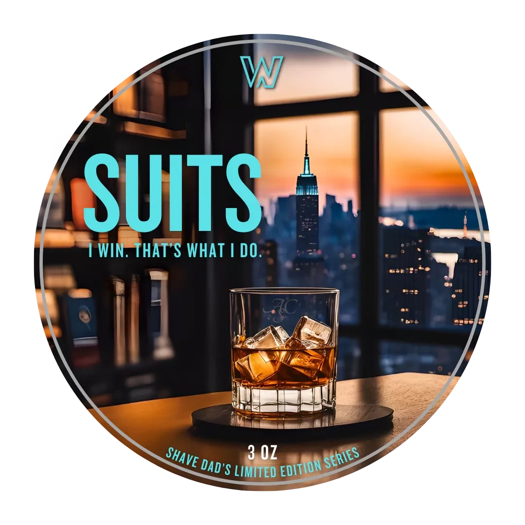 Shave Dad SUITS Premium Artisan Shave Soap by Azalea City Suds