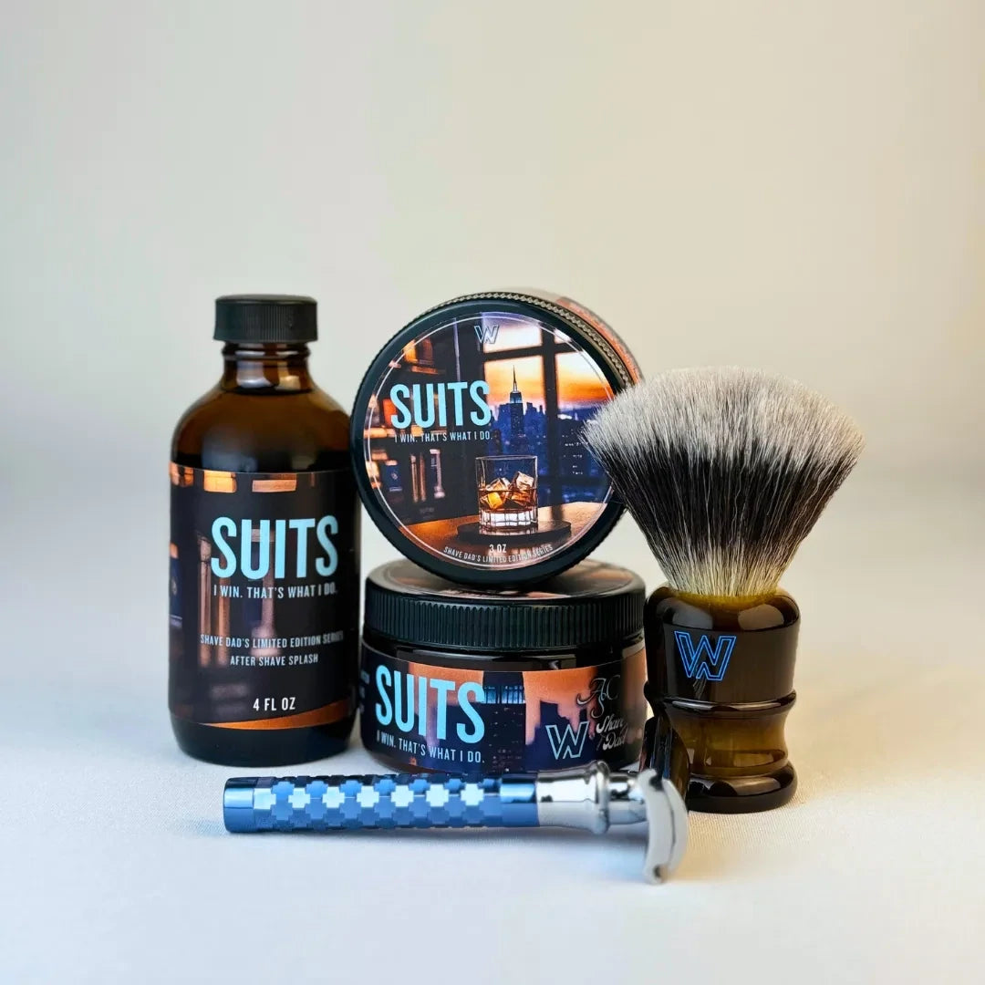 Shave Dad SUITS Premium Artisan Shave Soap by Azalea City Suds
