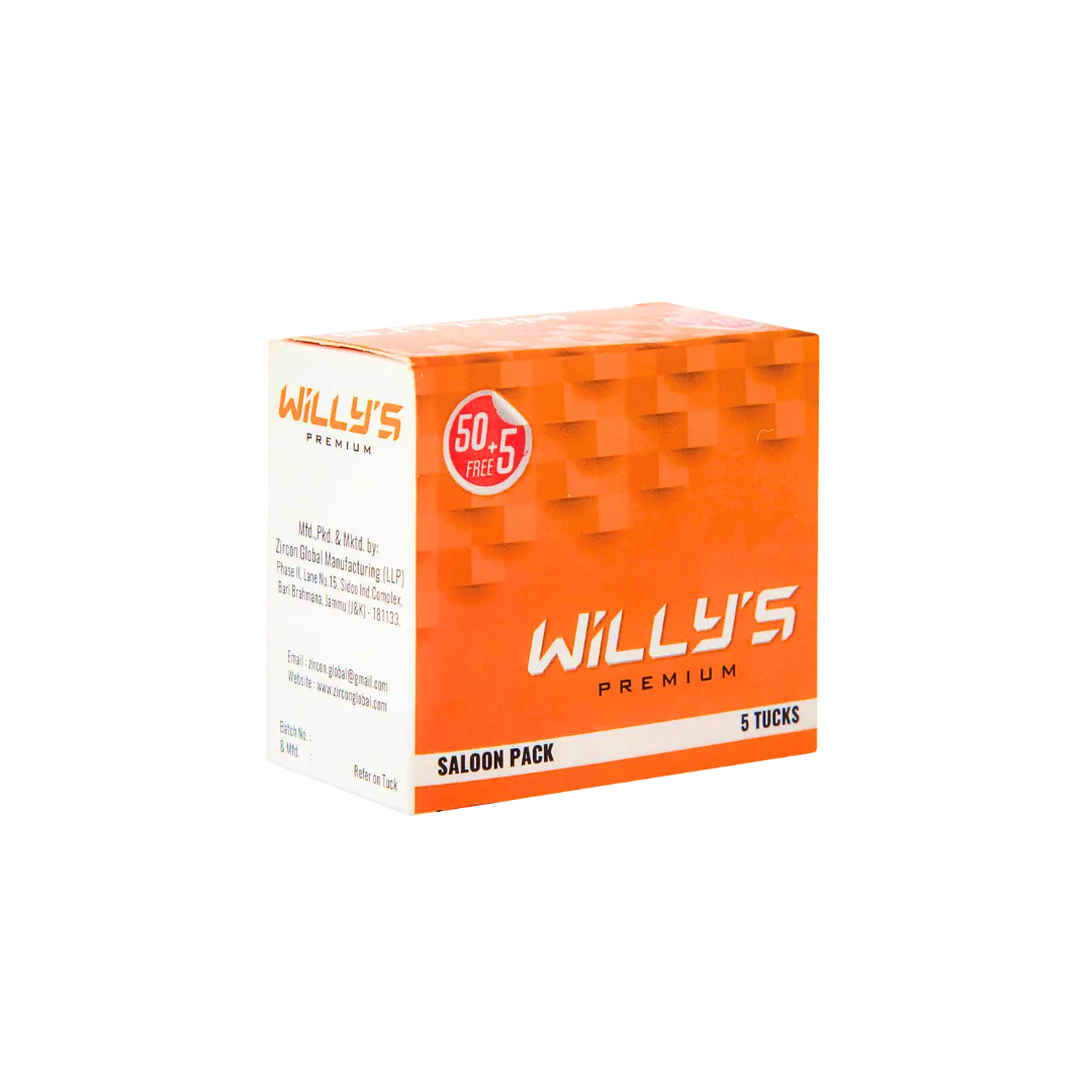 Willy's Premium Double Edge Safety Razor Blades Saloon Pack