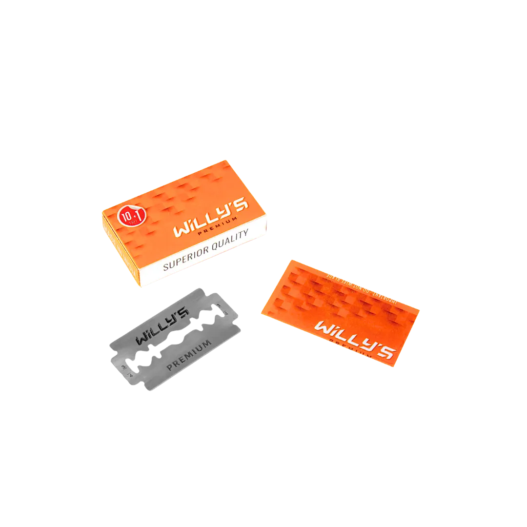 Willy's Premium Double Edge Safety Razor Blades Saloon Pack