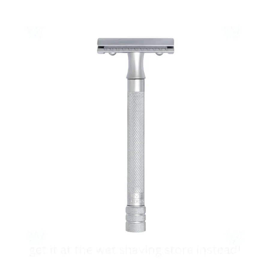 Merkur 22C Matte Chrome Satin Finish Double Edge Safety Razor