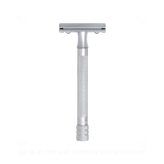 Merkur 22C Matte Chrome Satin Finish Double Edge Safety Razor