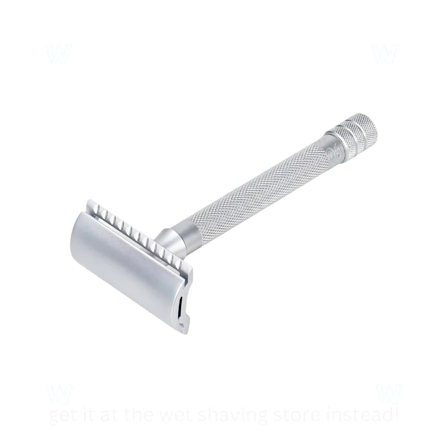 Merkur 22C Matte Chrome Satin Finish Double Edge Safety Razor