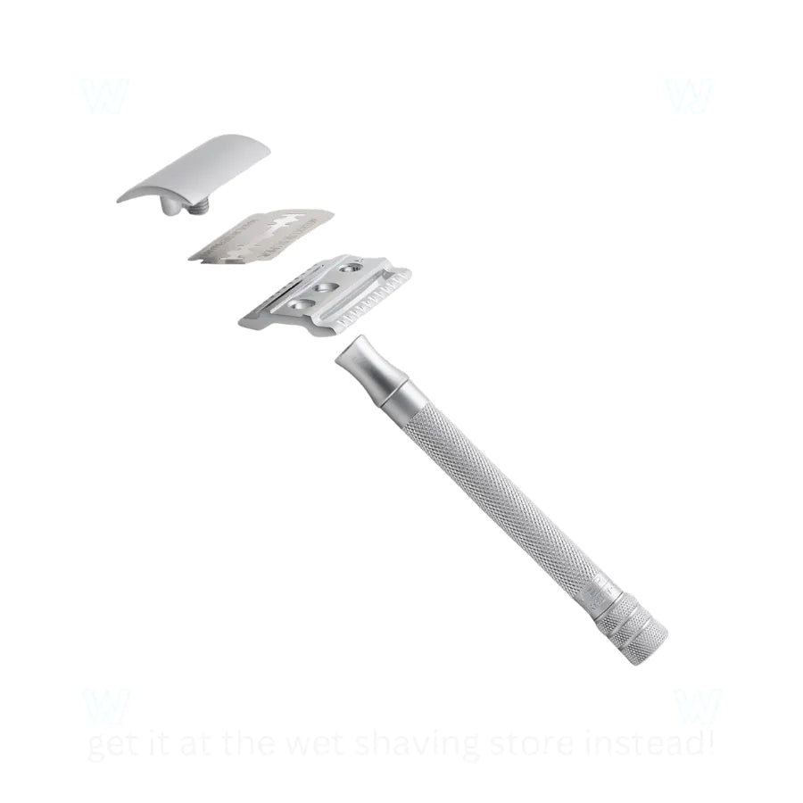 Merkur 22C Matte Chrome Satin Finish Double Edge Safety Razor