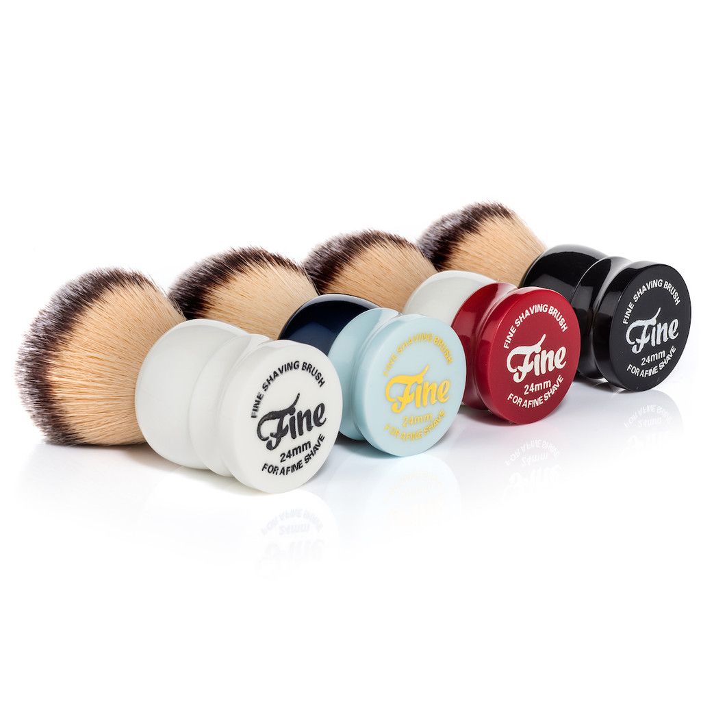 Fine Accoutrements Stout Shaving Brush Crimson/Ivory