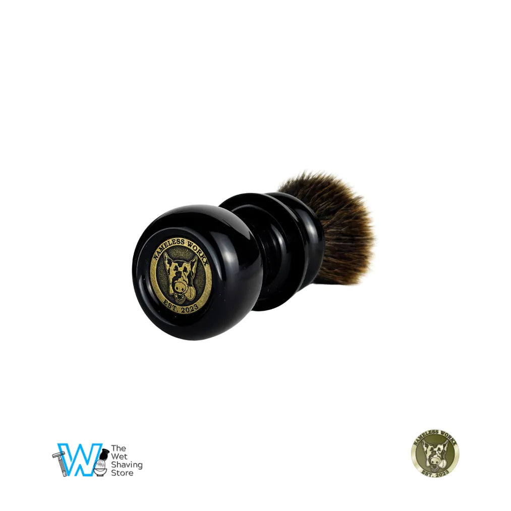 Nameless Workx 25-0003 Hand-Turned Shaving Brush - Premium Synthetic G5C Knot
