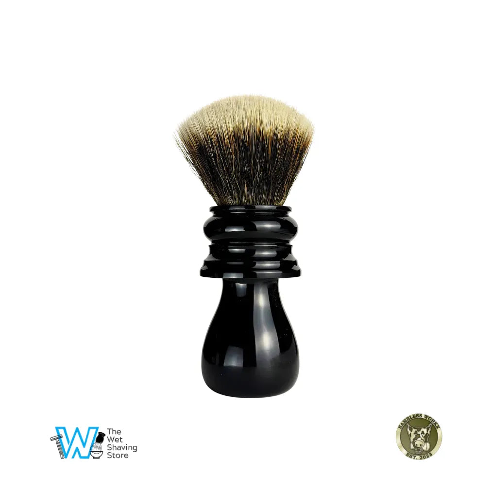 Nameless Workx 25-0003 Hand-Turned Shaving Brush - Premium Synthetic G5C Knot