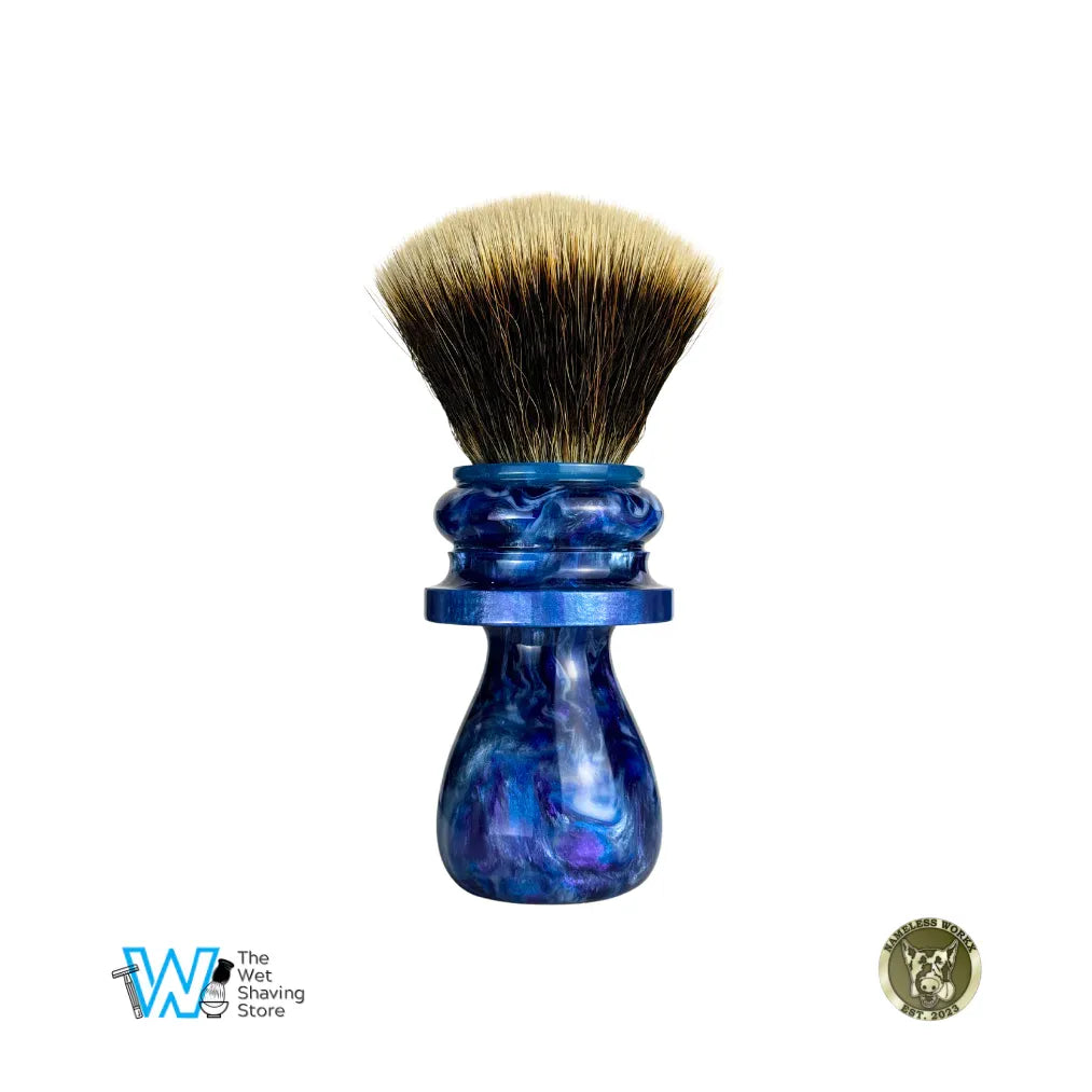 Nameless Workx 25-0005 Hand-Turned Shaving Brush - Premium Synthetic G5C Knot