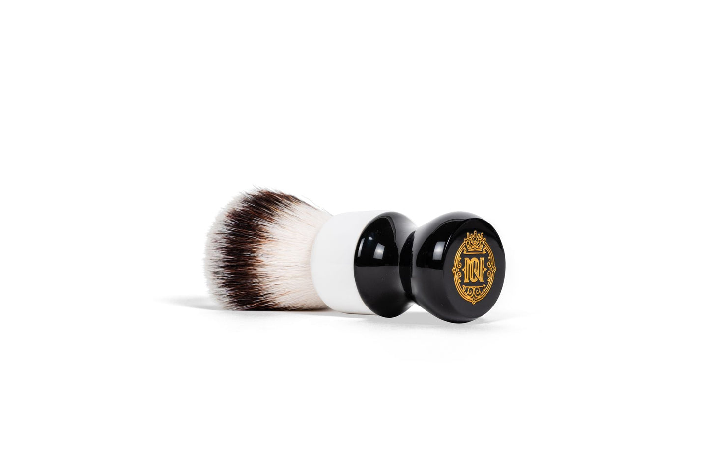 Noble Otter Synthetic Shave Brush - Black/White - 26MM