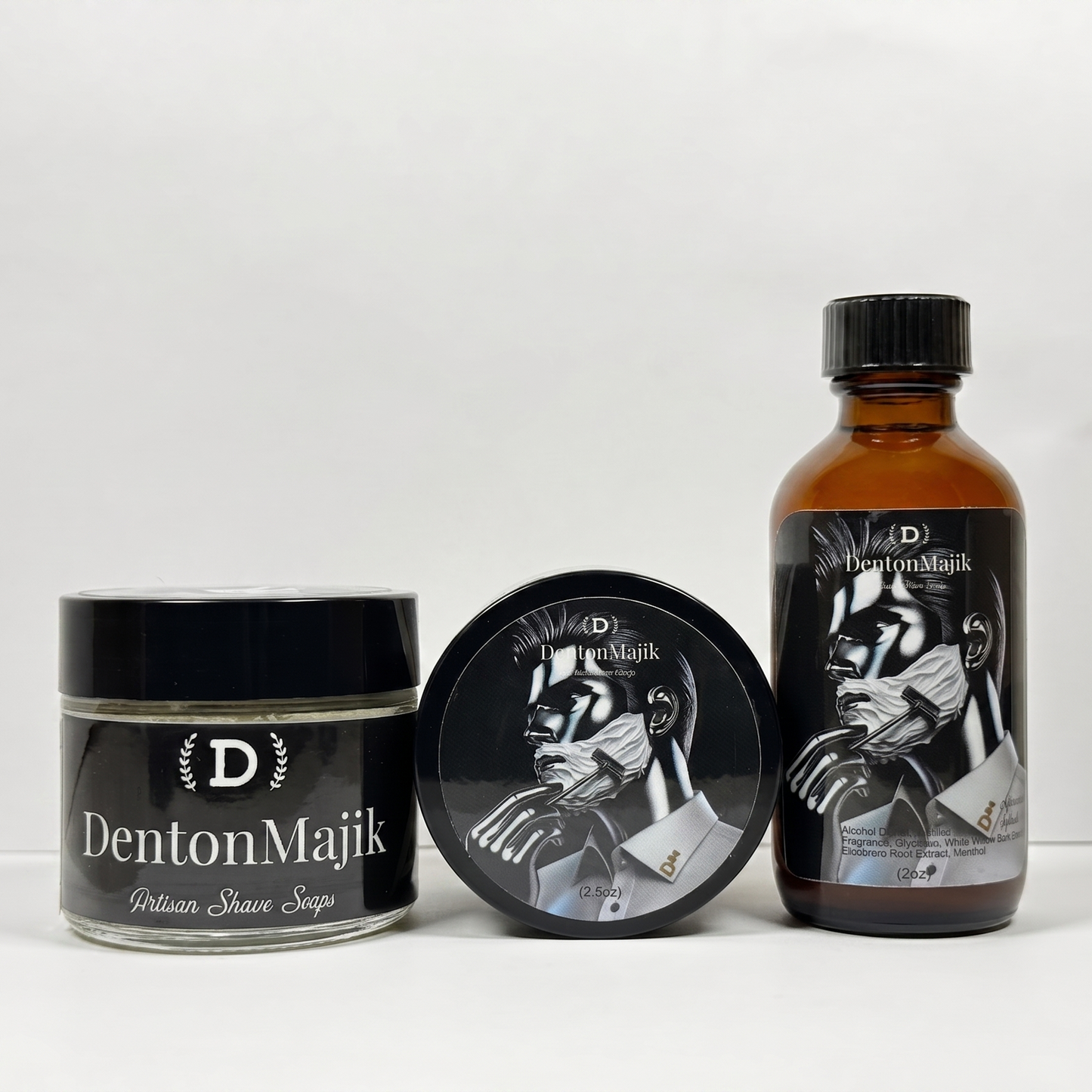Denton Majik D24 Shave Soap & Aftershave Set
