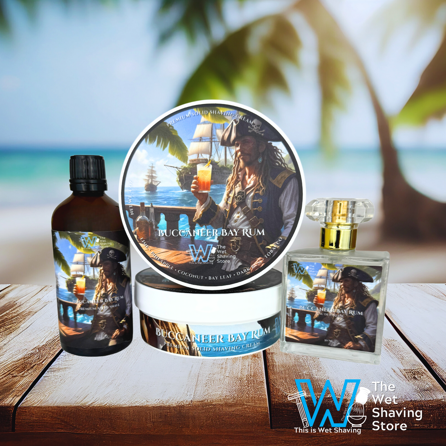 Buccaneer Bay Rum Ultra Premium Solid Shaving Cream