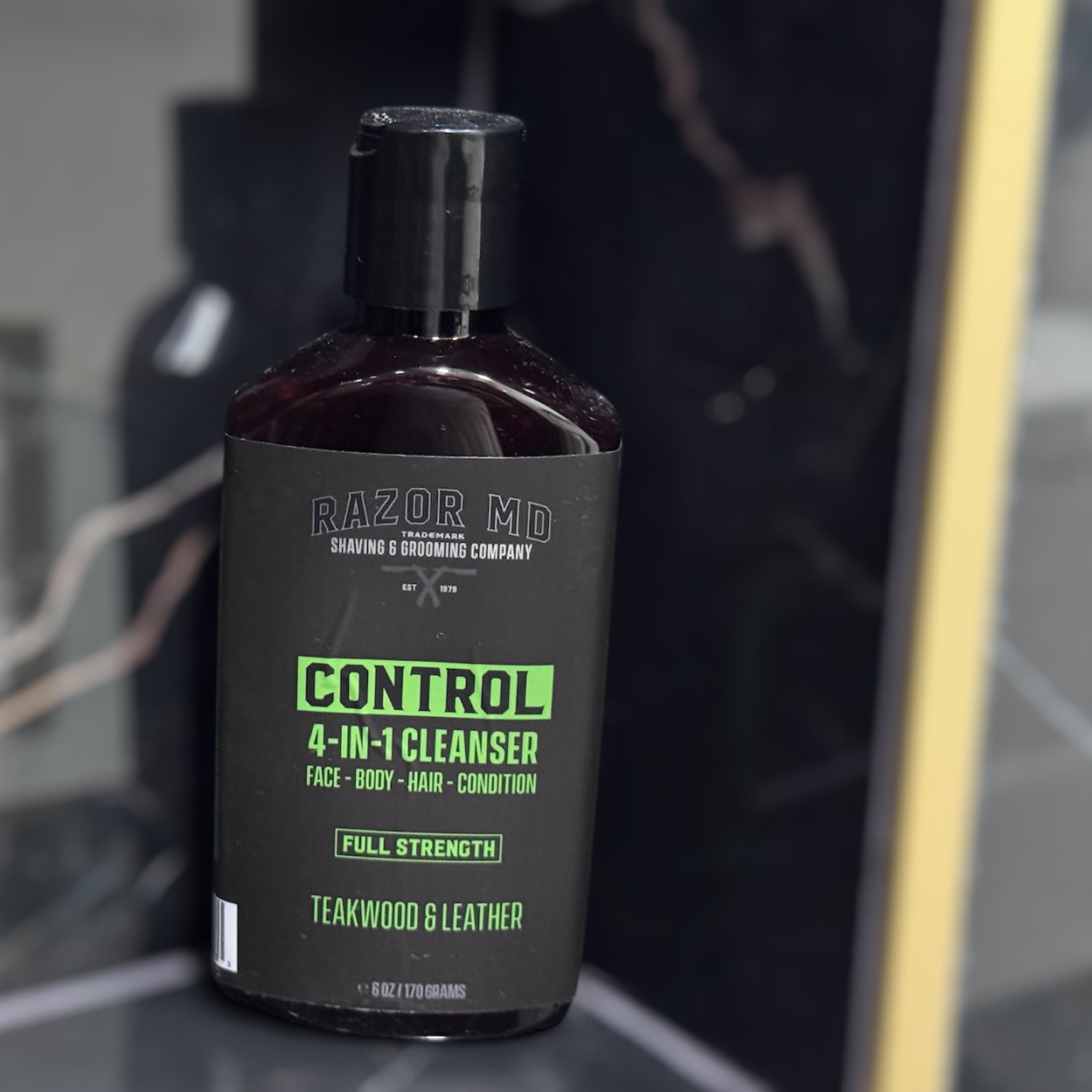 RAZOR MD 4-in-1 CONTROL WASH for FACE - BODY - HAIR - CONDITION - 6oz - MADE IN USA