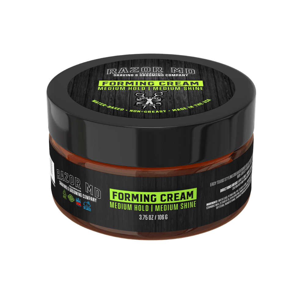 RAZOR MD Hair Styling Forming Cream - Water Based  - 3.75oz - MADE IN USA