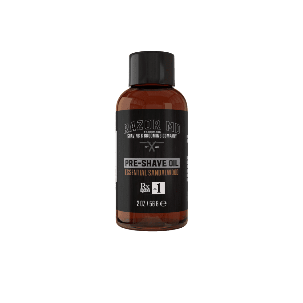 RAZOR MD Pre-shave Oil Serum - Sandalwood - 2oz - MADE IN USA