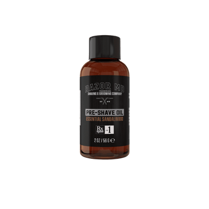 RAZOR MD Pre-shave Oil Serum - Sandalwood - 2oz - MADE IN USA