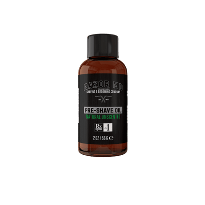 RAZOR MD Natural Unscented Pre Shave Oil Serum