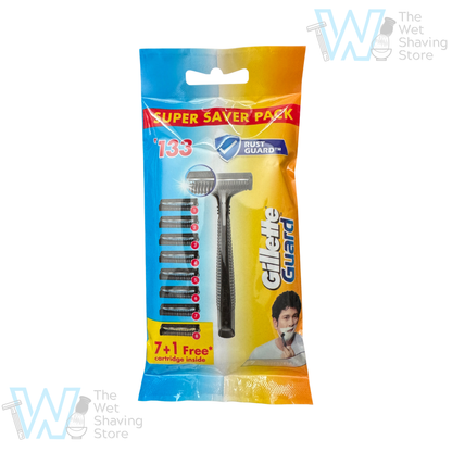 Gillette Guard Razor with 8 Cartridges