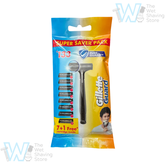 Gillette Guard Razor with 8 Cartridges