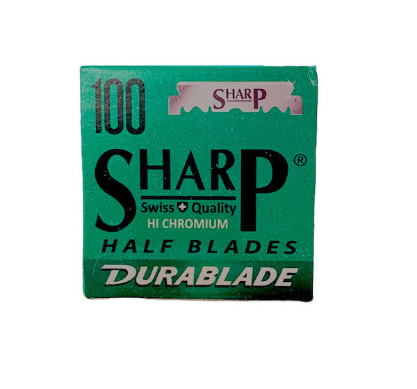 SHARP Hi Chromium Half Razor Blades, 100 Count – The Wet Shaving Store