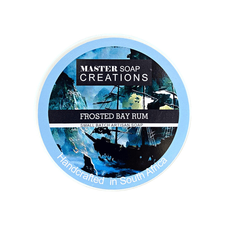 Master Soap Creations Frosted Bay Rum Artisan Shaving Soap