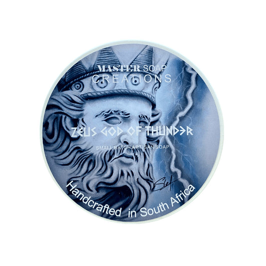 Master Soap Creations Zeus God of Thunder Artisan Shaving Soap