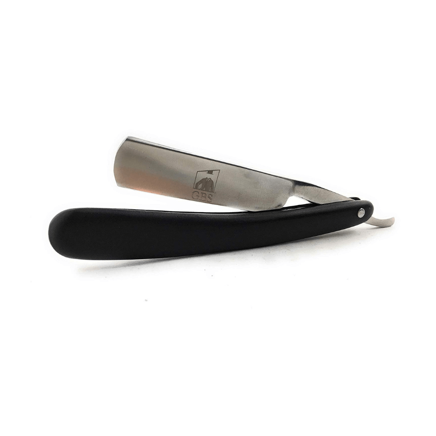 GBS 8 Piece Shaving Kit - Mug, Brush, Straight Razor, Shaving Soap, Strop, Alum Block, Strop Paste, and Case