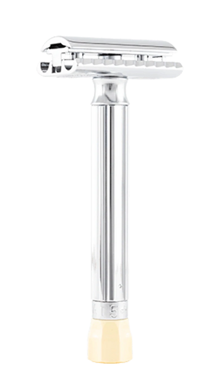 Merkur Progress Adjustable Double Edge Safety Razor, Long Handle