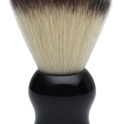 Pearl Shaving Synthetic Shaving Brush with Gloss Black Resin Handle, SSB-12