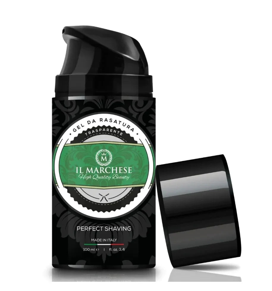 Il Marchese Transparent Shaving Gel for Finishes, Line Ups, and Contours - Perfect for Beard Line Up