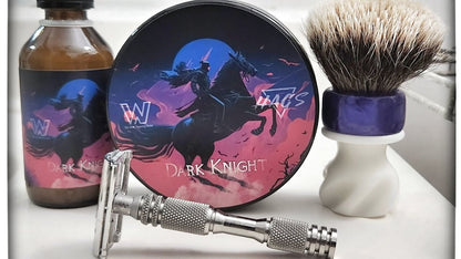 HAGS Dark Knight Artisan Shave Soap, HATHOR Base