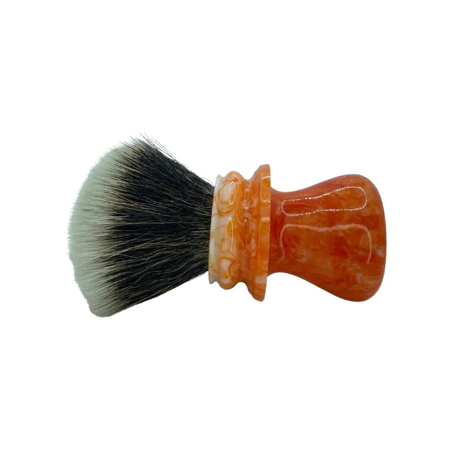 Nameless Workx Deep Flames Hand-Turned Shaving Brush - Premium Synthetic G5C Knot