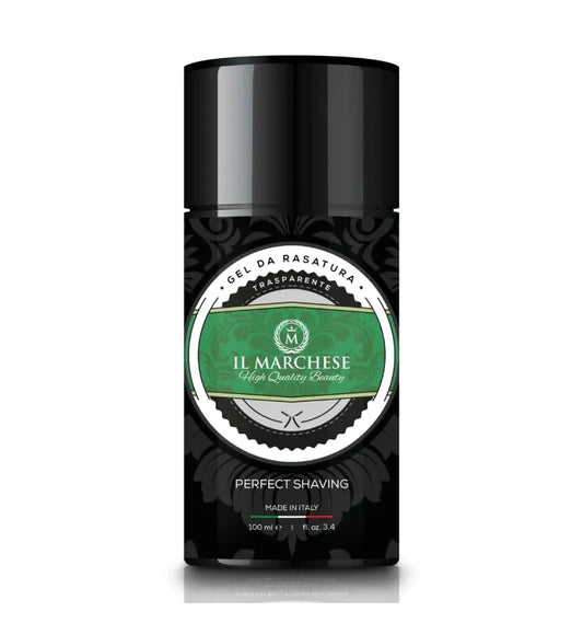 Il Marchese Transparent Shaving Gel for Finishes, Line Ups, and Contours - Perfect for Beard Line Up