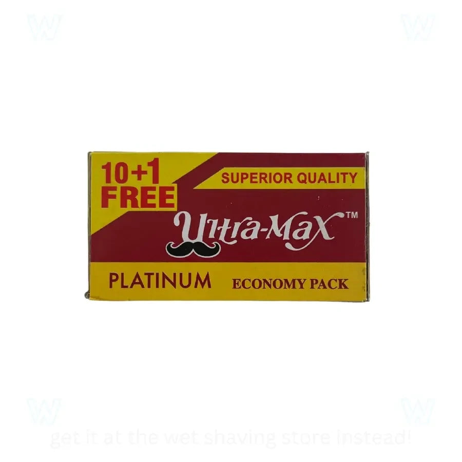 Ultra-Max Platinum Double Edge Razor Blades, 10 Count