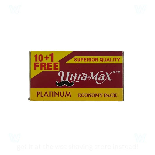 Ultra-Max Platinum Double Edge Razor Blades, 10 Count