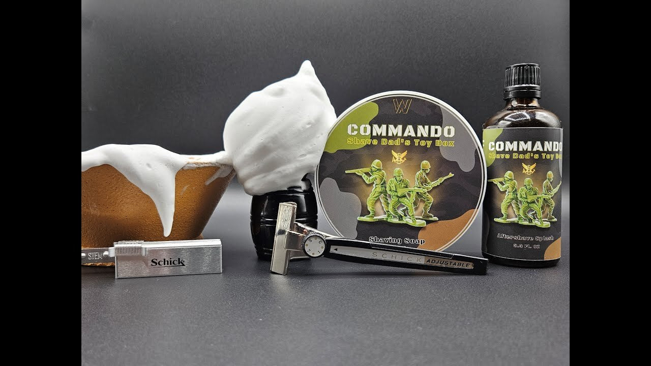Shave Dad Commando Premium Artisan Shave Soap by Strike Gold Shave